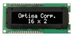 字元型 OLED 顯示器-16x2 白光 帶鐵框