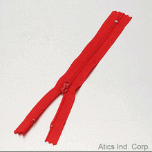 Polyester Zippers in Close End Type