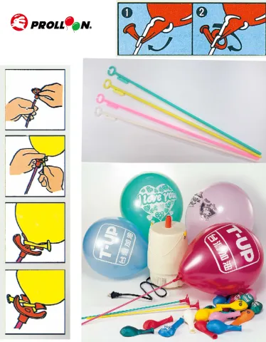 How to use balloon sticks ?