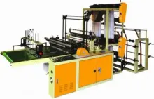 AUTOMATIC HIGH SPEED DOUBLE LAYER BOTTOM SEALING BAGS & SEMI T-SHIRT BAGS MAKING