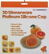 Silicone Dinnerware Cap 3D Food Wrap