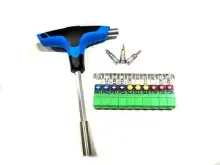 10pcs Bit Box+1/4" H-Ratchet