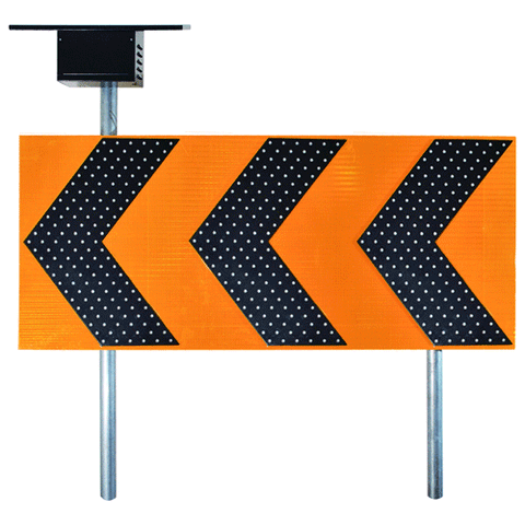 Solar triple arrow sign/ made in Taiwan