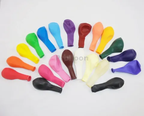  顏色氣球, 彩虹氣球, 圓形氣球 10吋 - 12吋氣球