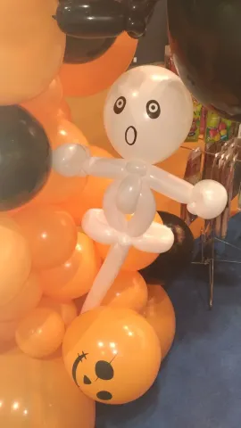 柑色黑色氣球 萬聖節氣球 南瓜氣球 萬聖節佈置氣球