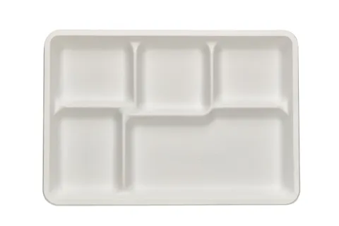 五格方形紙盤，紙塑盤(L)