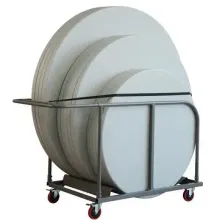Blow Mold Round Table and Trolley