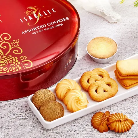 Assorted Cookies Holiday Tin Box, Butter Cookie | Taiwantrade