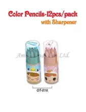 Color pencils, 12 pack pencils, pencil sets, promotion gift, children gift, wooden pencil set, wooden color pencils