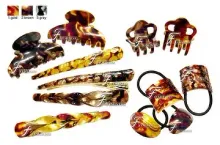 Acrylic - hair ornament, hair accessory, barrette, hair claw, head band, hair clip, pony tail, duck clip, concord clip