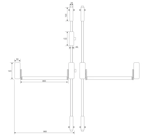 Panic Push Bar Exit Device