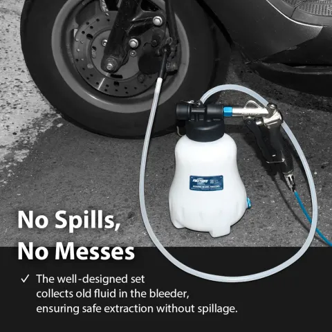 【FIRSTINFO】1.1 Liter Pneumatic Brake Fluid Vacuum Extractor