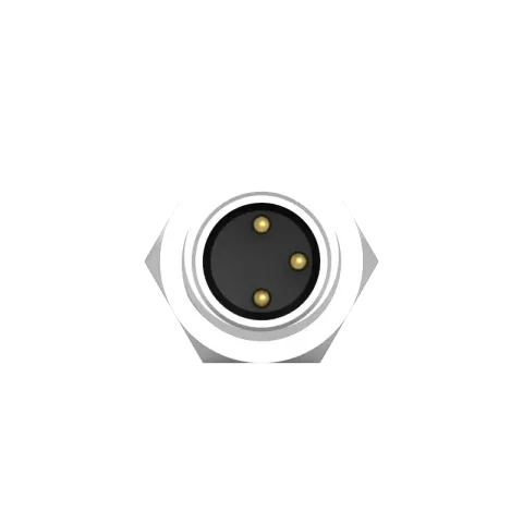 M8 公頭 3PIN 前鎖插板式防水連接器(Lock:M8*1.0)