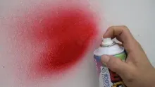 Oil-base paint spraying on nano wall paint