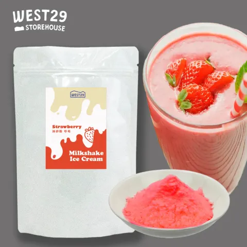  1KG Bubble Boba Frappe Smoothie Milkshake Ice Cream Strawberry Premix Smoothie Powder 