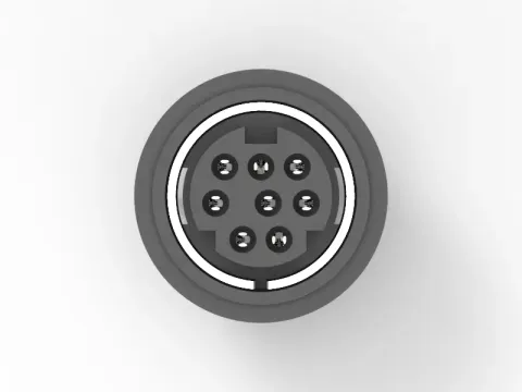 Mini Din 母頭 8PIN 插板式連接器