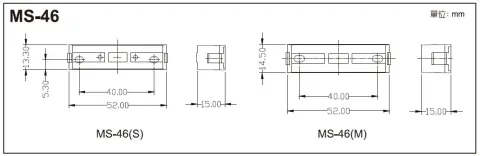 迷你露出型 MS-46 磁簧開關