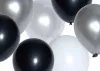 金色, 黑色, 銀色 氣球 