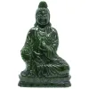 台灣碧玉坐觀音雕刻擺飾品