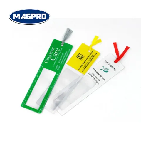 客製化直尺型書籤放大鏡附段帶