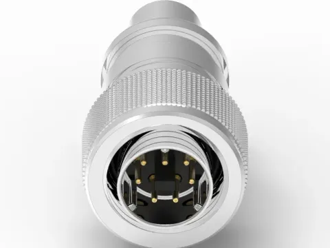 Mini Din 公頭 7PIN 線端成型式防水連接器(M12*1.0)