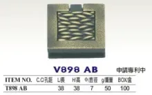 V898AB 38*38mm Zinc Alloy Knob handle