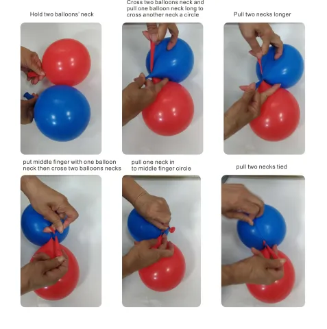 如何打結2個氣球 ?من تايوان