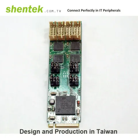 Shentek 52057 4 Port RS232/RS485/RS422 Serial Mini PCI