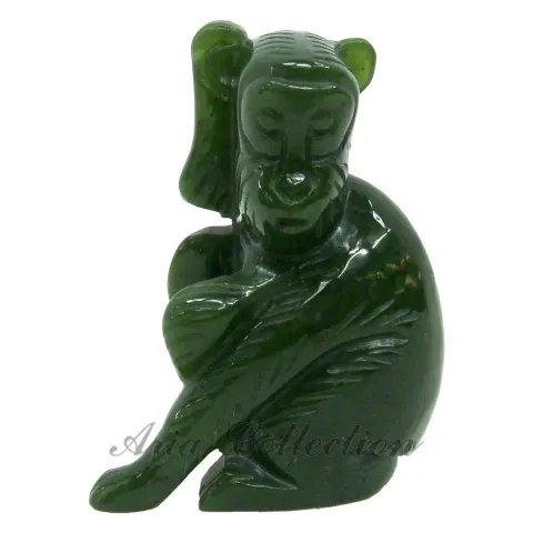 台灣玉12生肖系列雕刻擺飾品 - 猴