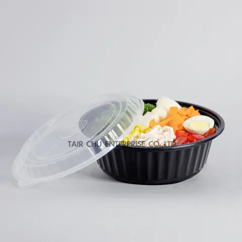 32oz 圓形 塑膠可微波餐盒