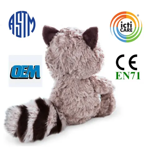 浣熊毛絨玩具公仔