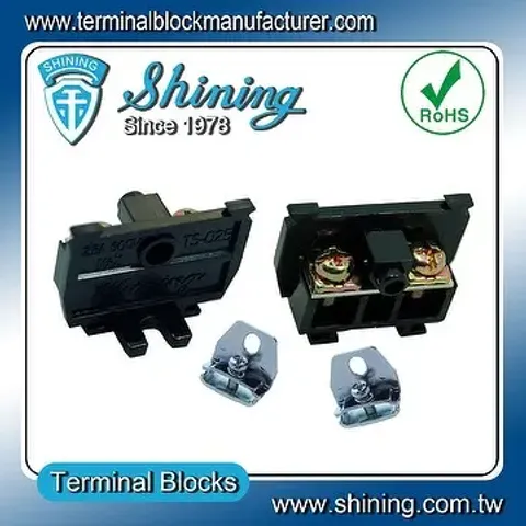 TS-025 25mm DIN Tipo de casete montado en riel 600V 25A Terminal Conector