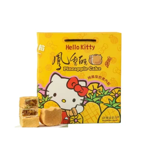 紅桜花 - 中秋節限定 ハローキティ ヘッド型パイナップルケーキギフト