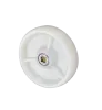 4" Rigid Stainless Steel Nylon Dolly White Caster Wheels