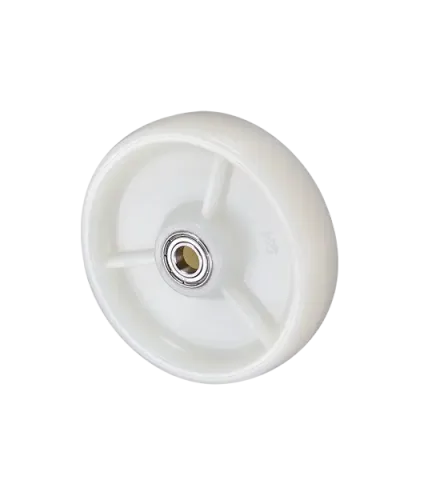 4" Rigid Stainless Steel Nylon Dolly White Caster Wheels
