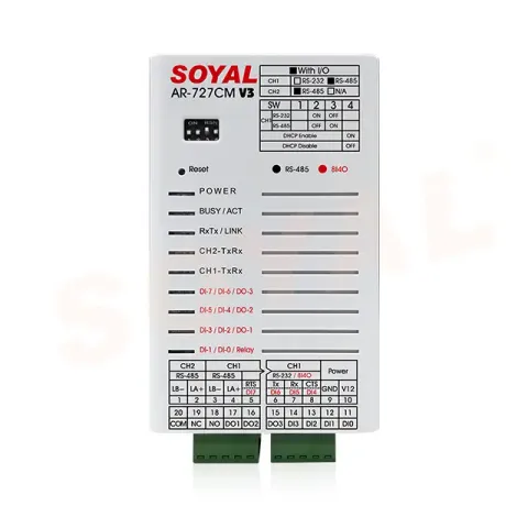 I/O (8埠輸入/3埠開集極輸出/1埠繼電器輸出)
