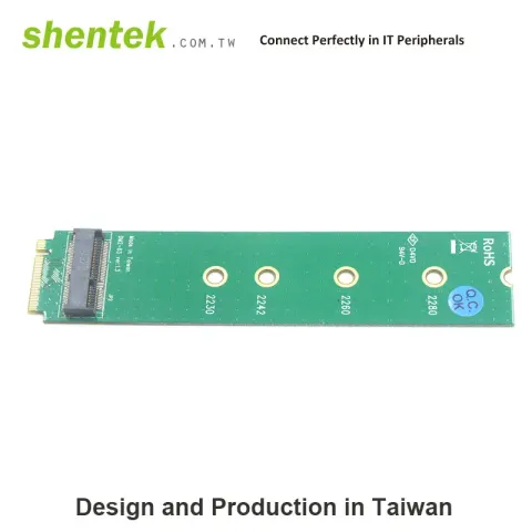 Shentek 52059 E key Slot To M Key M.2 Adapter Card Mini PCIe
