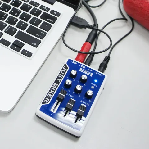 Maker Hart Mini Stereo Music Mixer Just Mixer Blue