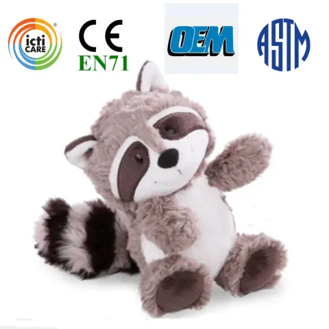 浣熊毛絨玩具公仔