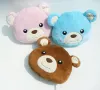 棕色小熊頭抱枕