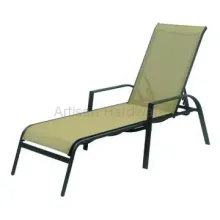 Aluminum Stackable Sling Chaise Lounger