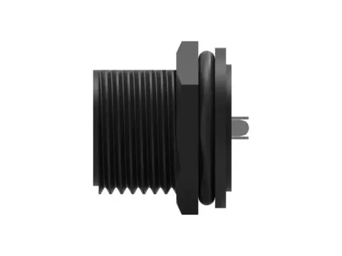 Mini USB 母頭 5PIN 前鎖焊線式防水連接器(Lock:M12*1.0)