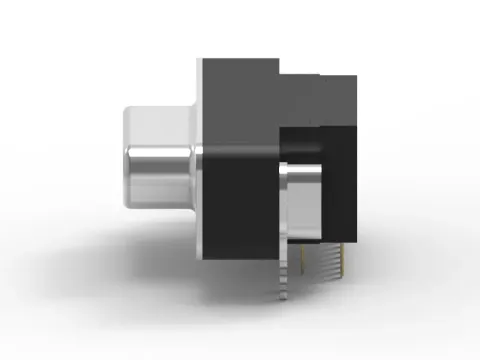 Micro D-Sub 母頭 15PIN 90°插板式連接器