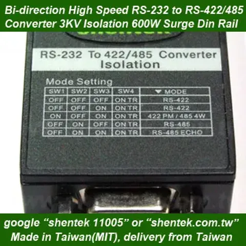 Bi-direstion Serial Com ports RS232 RS-232 to 