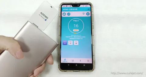 ADDWII® 藍芽USB空污鼻-世界最小PM2.5空污偵測器