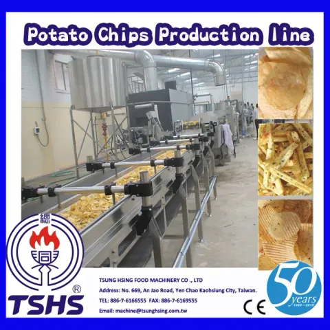 High Performance Successive Auto Fryer Potato Chips Products