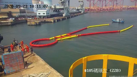 U型拖曳式充氣攔油索