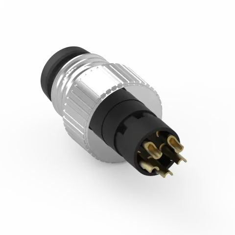 M8 公頭 5PIN 線端成型式防水連接器