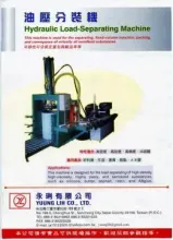 Hydraulic load-separating machine
