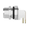 M8 母頭 3PIN 前鎖90°插板式防水連接器(Lock:M10*0.75)